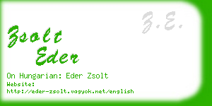 zsolt eder business card
